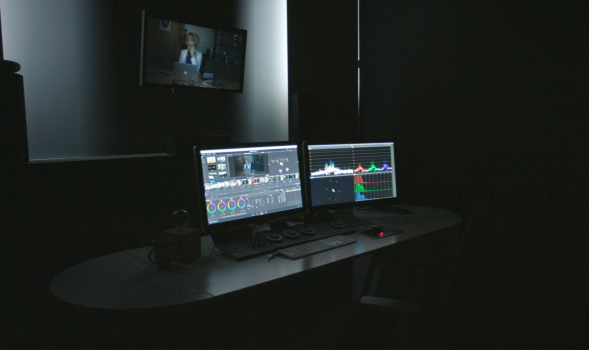 film editing room